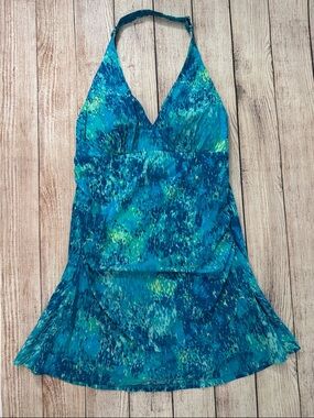 L.L.Bean Halter Swim Dress 8L